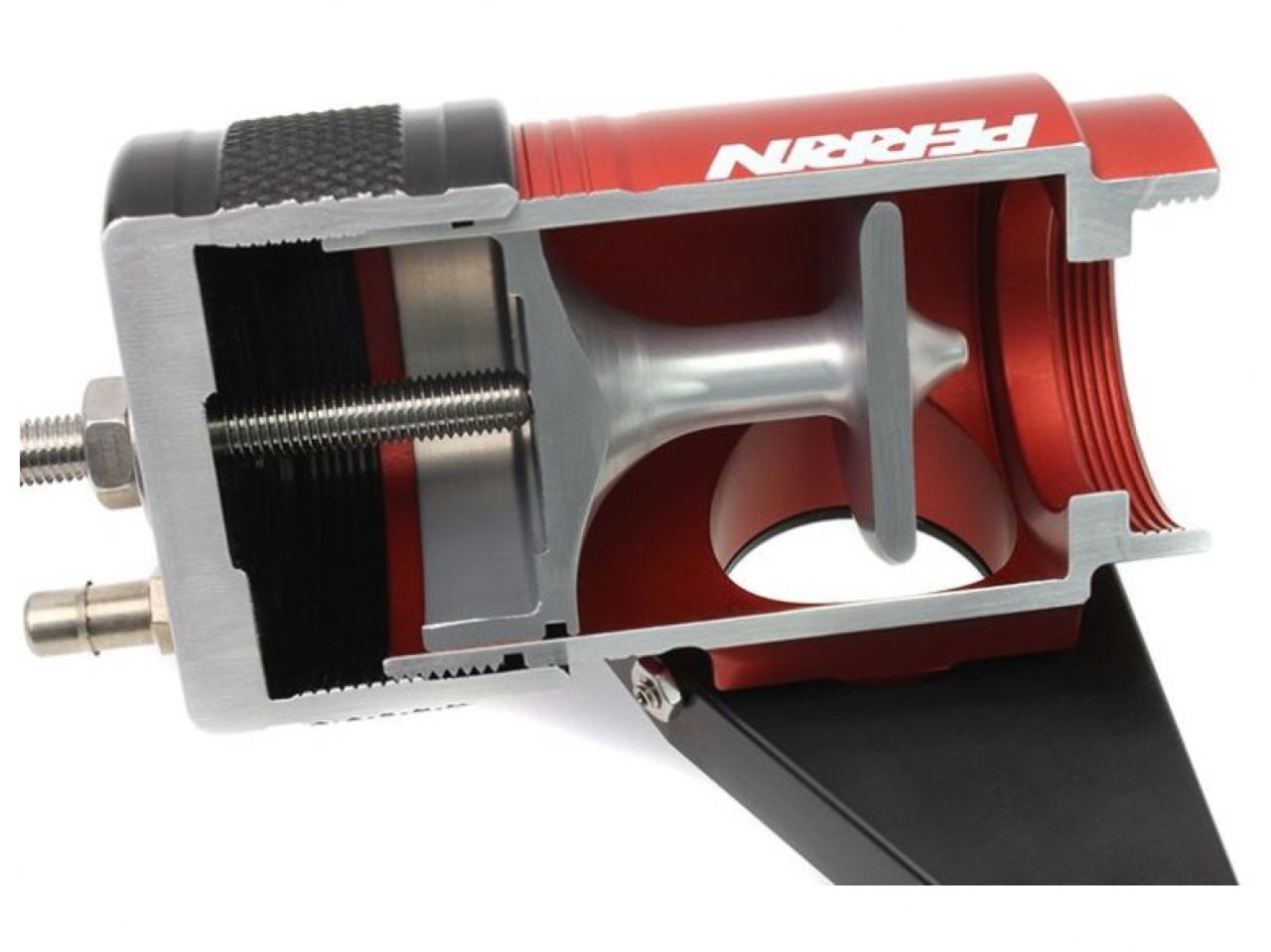 Perrin Performance Recirculating BOV Black For 02-07 WRX & 04-17 STI