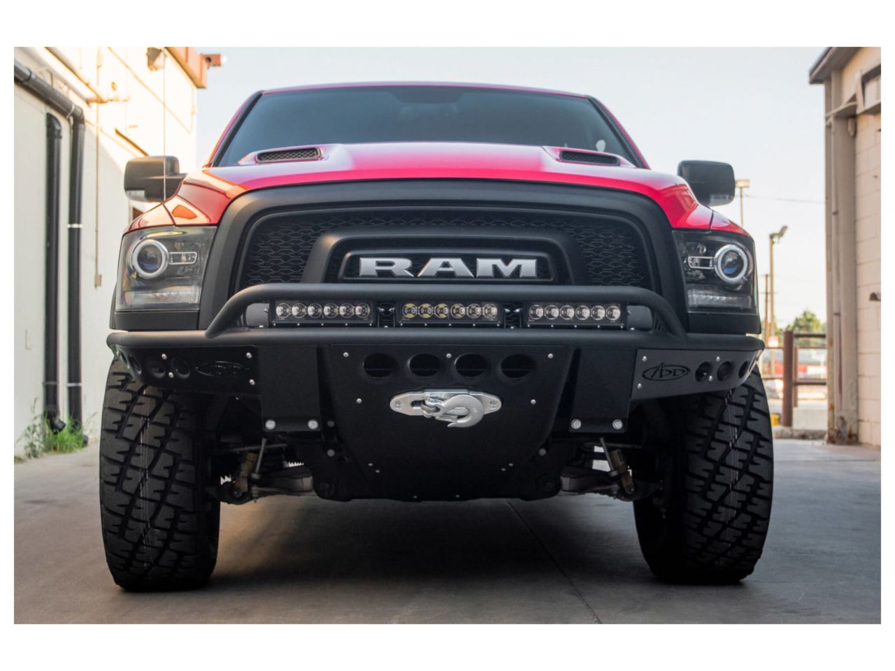 Addictive Desert Designs 15-18 RAM 1500 Stealth R Front Bumper w/ Winc