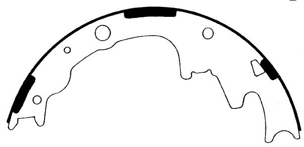 Porterfield Brake Shoes for 2007 FORD RANGER 2WD 9" Rear Shoe