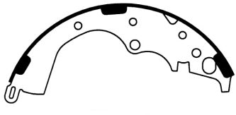 Porterfield Brake Shoes for 2014 TOYOTA TACOMA 2WD 6 Lug