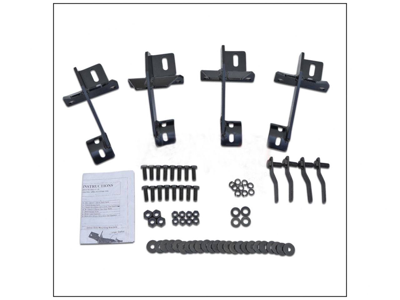 Spec D Tuning 3 Inches Round Side Step Bar-Black-(07-10) Dodge Nitro