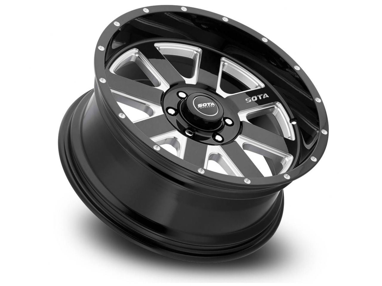 SOTA A.W.O.L. 20x9 6x5.5 0mm Death Metal (Black Milled)