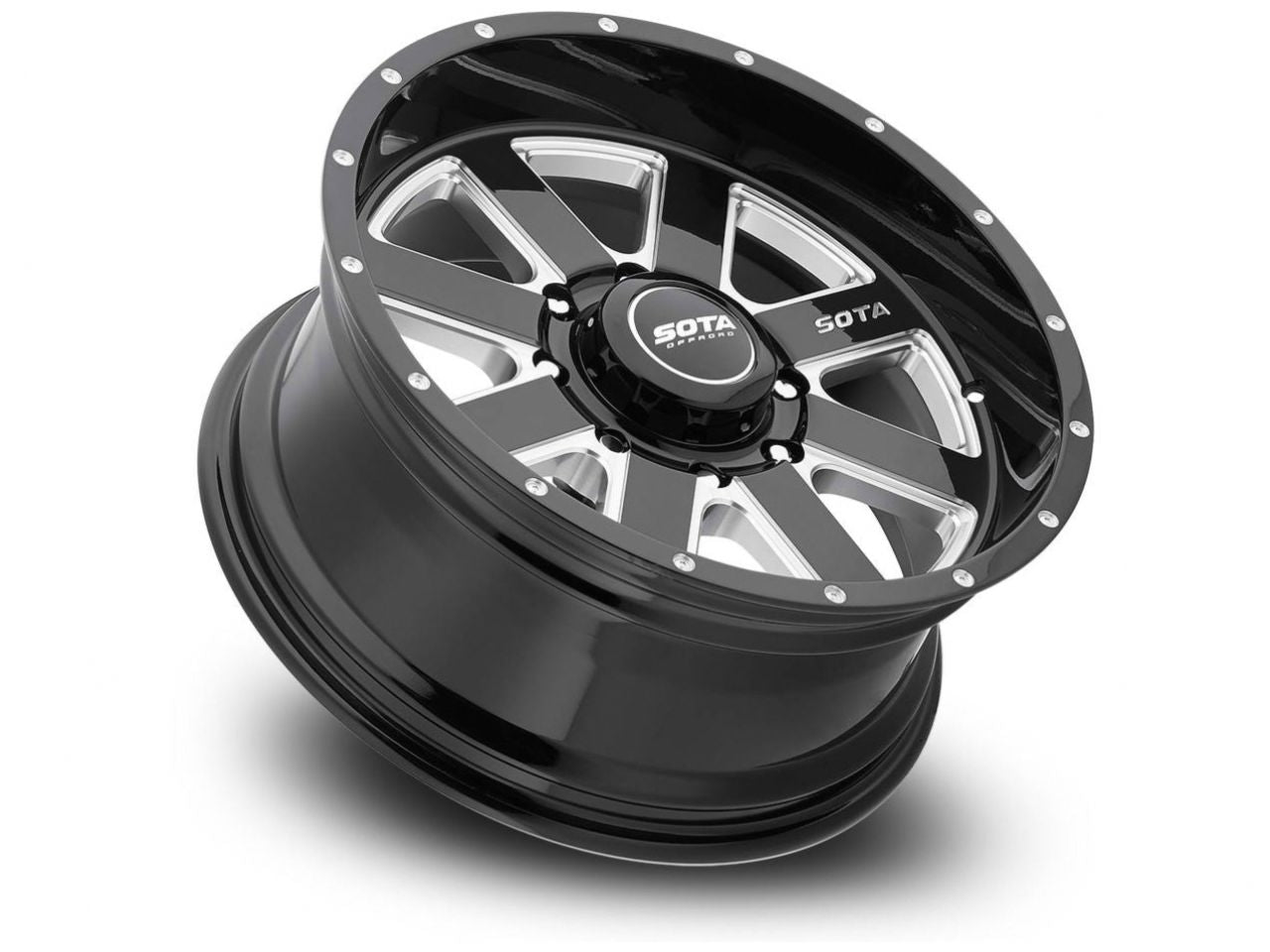 SOTA Death Metal A.W.O.L. 20x10 8x170 -25mm (Black Milled)