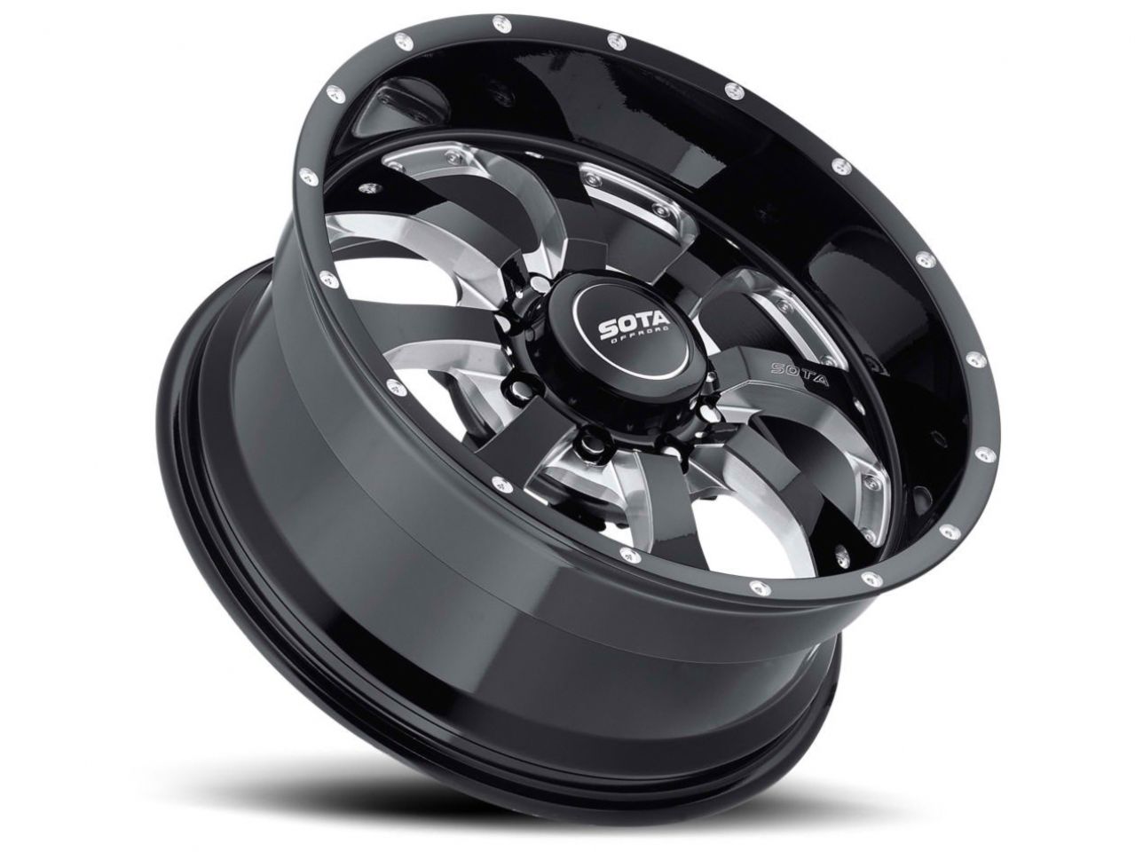 SOTA Death Metal Novakane 8 20x9 8x6.5 0mm (Black Milled)