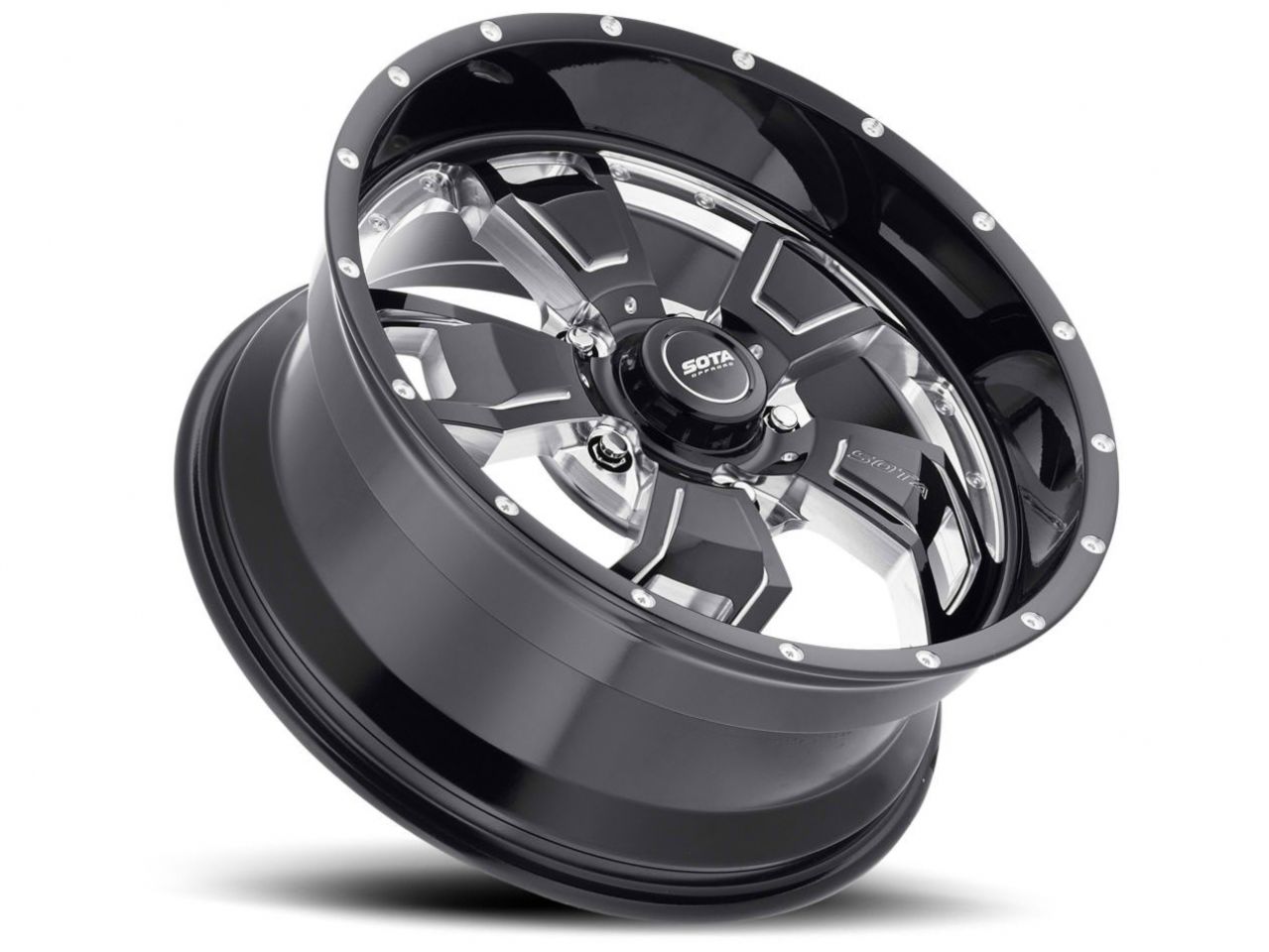 SOTA Death Metal S.C.A.R. 5 20x9 5x150 +12mm (Black Milled)