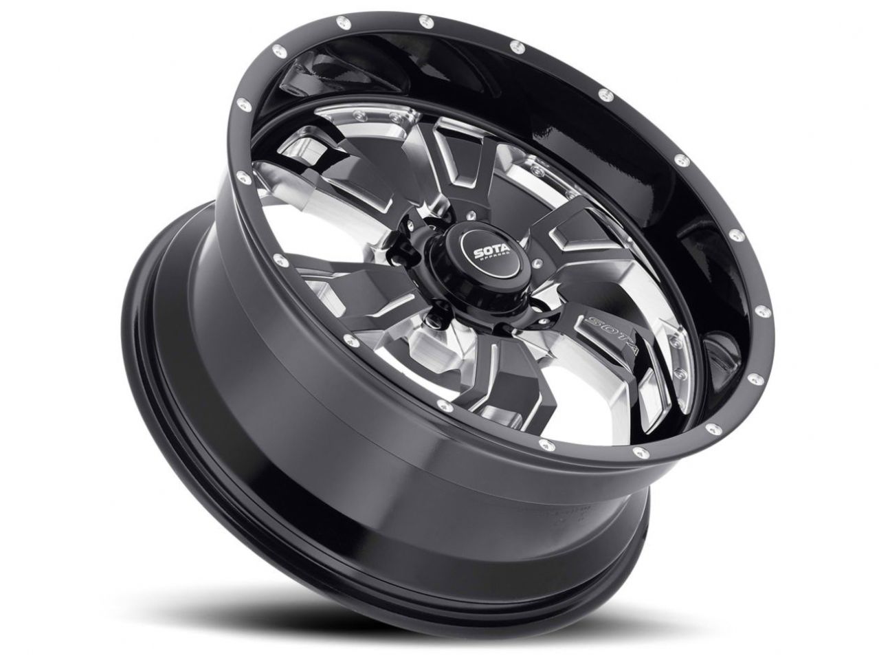 SOTA Death Metal S.C.A.R. 6 20x9 6x135 0mm (Black Milled)