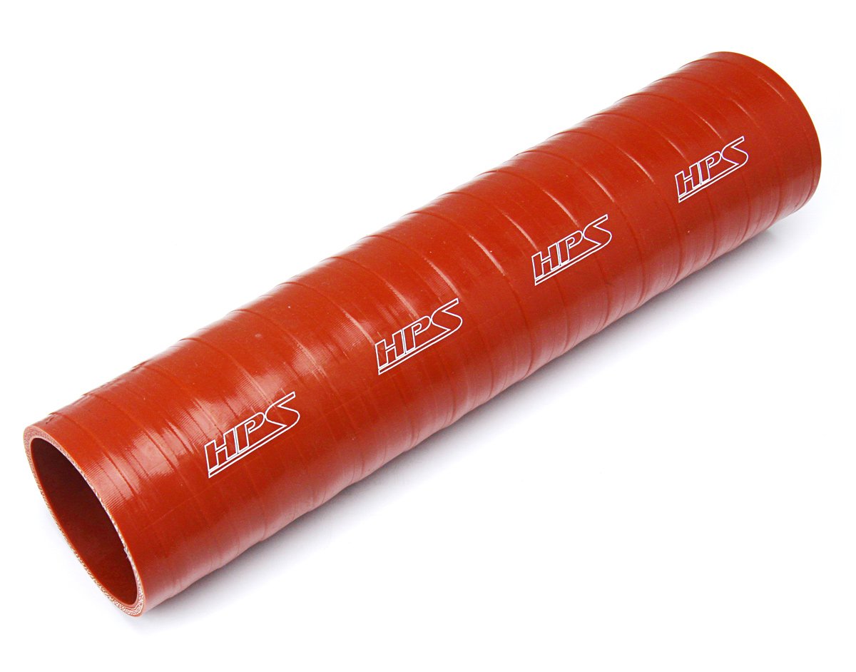 HPS 3" ID, 1 Foot Length, Silicone Straight Coupler Tube Hose, Ultra High Temp 4-ply Aramid Reinforced, Max. Temperature: 500F, 76mm ID