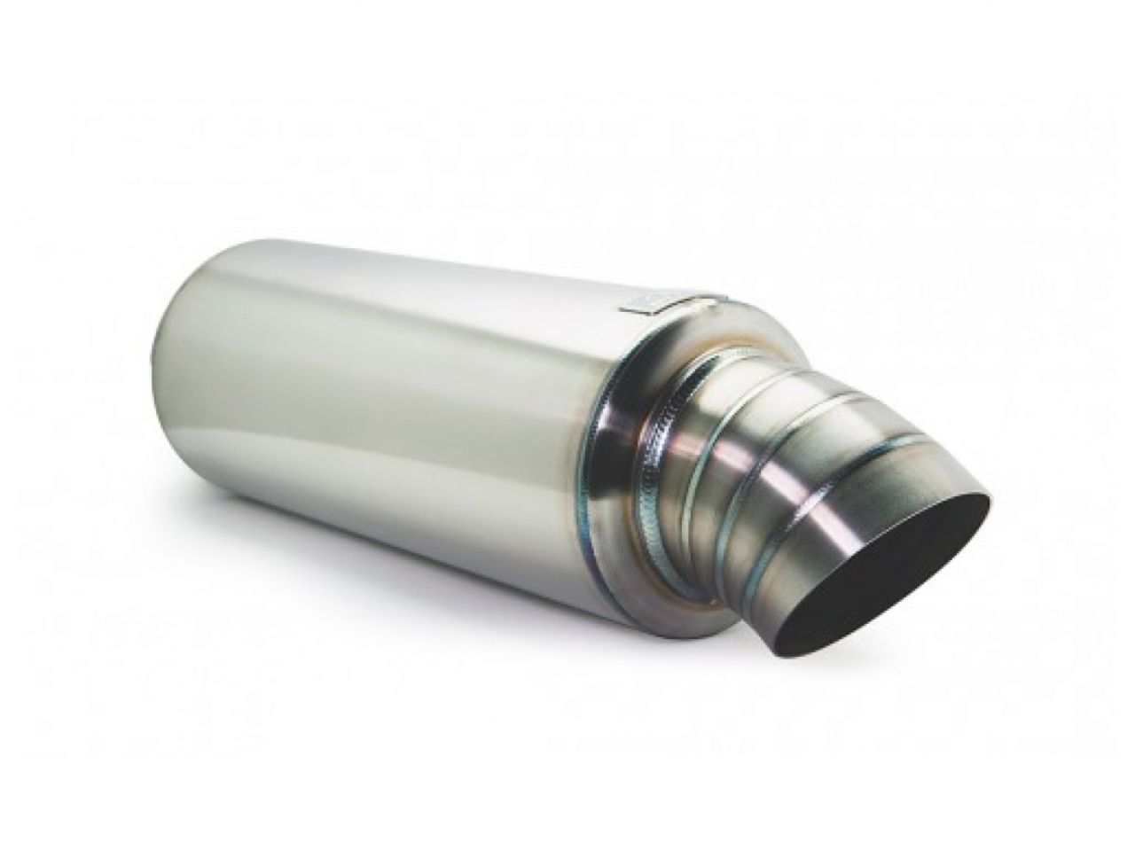 BLOX Racing Universal Full Stainless Steel, 3" Street Muffler, Turndown Tip