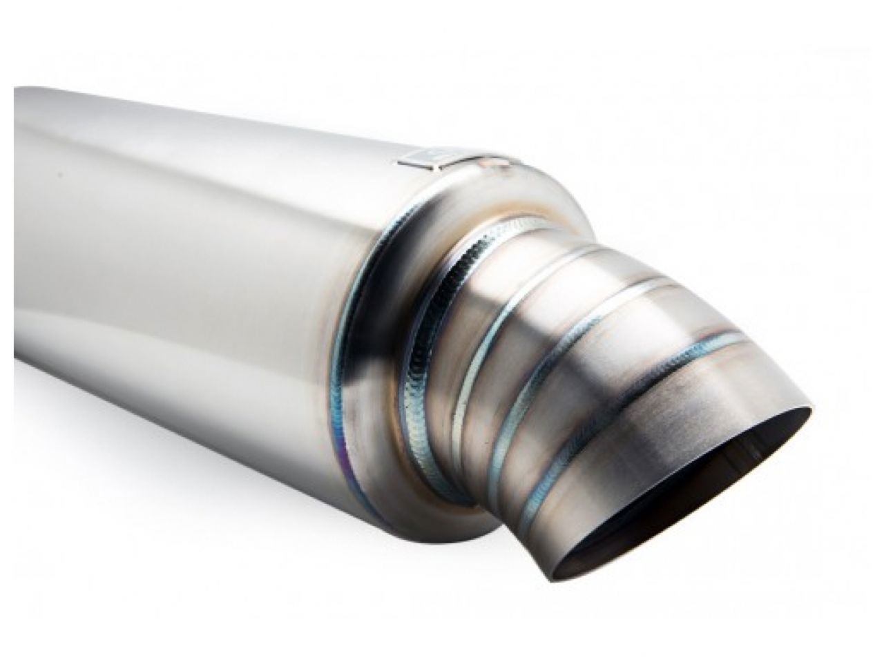 BLOX Racing Universal Full Stainless Steel, 2.5" Street Muffler, Turndown Tip.