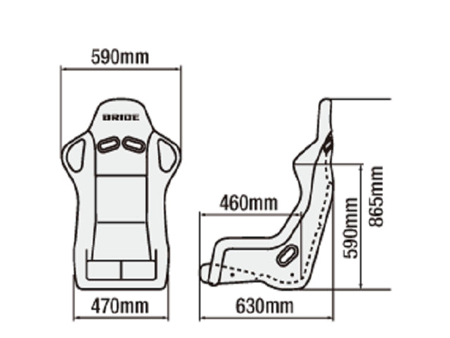 Bride Full Bucket Seat, ZETA III, (Black) (Super Aramid-Black Carbon)