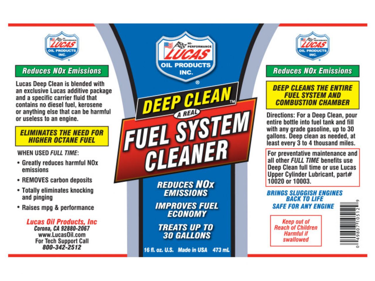 Lucas Oil Deepclean 16 Oz