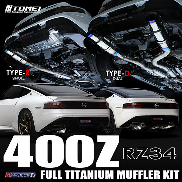 400Z RZ34 Full Titanium Muffler Kit