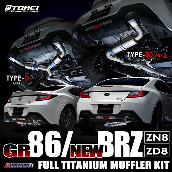 FULL TITANIUM MUFFLER for GR 86/NEW BRZ