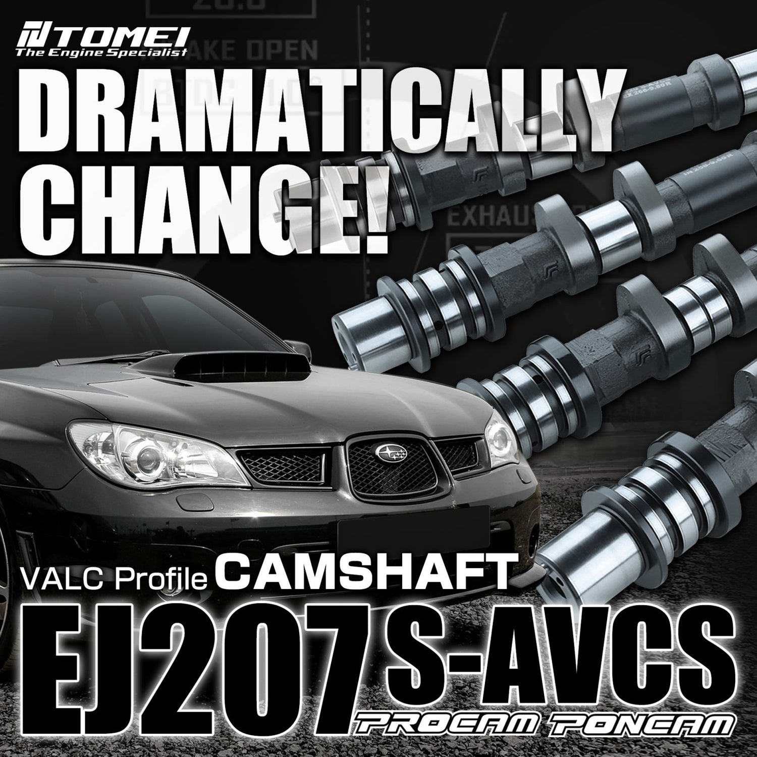 EJ207 SINGLE AVCS CAMSHAFT