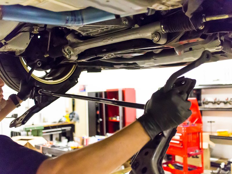 How to Remove the Factory Front Sway Bar from a Subaru BRZ