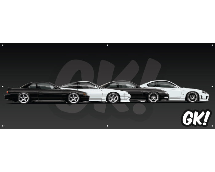GKTech 240sx garage banner