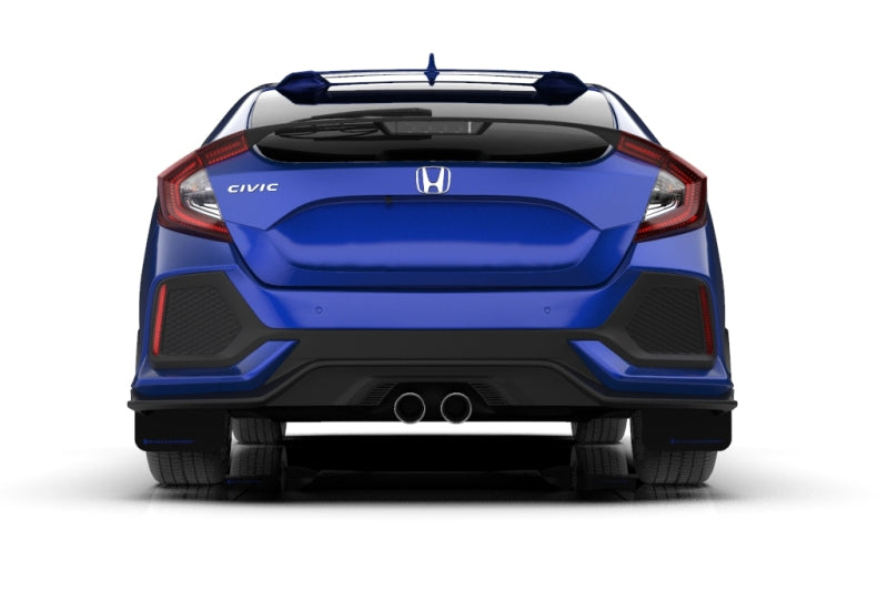 Rally Armor 17-21 Honda Civic EX / EX-L / LX (Hatchback) Black UR Mud Flap White Logo MF71-UR-BLK/WH MF71-UR-BLK/WH User 1