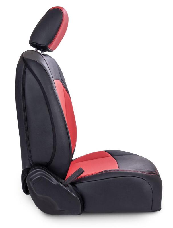 PRP Seats PRP Jeep Wrangler JL Front Seat Covers - 2 door- with Molle Back (Pair) - Black/Teal B038-09 B038-09 Photo - Close Up