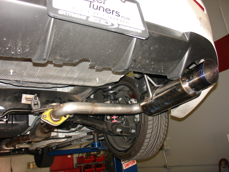 Injen Polished Axle-Back Exhaust System 08-11 Mitsu Lancer 2.0L/2.4L 4 Cyl SES1836TT Photo - Mounted
