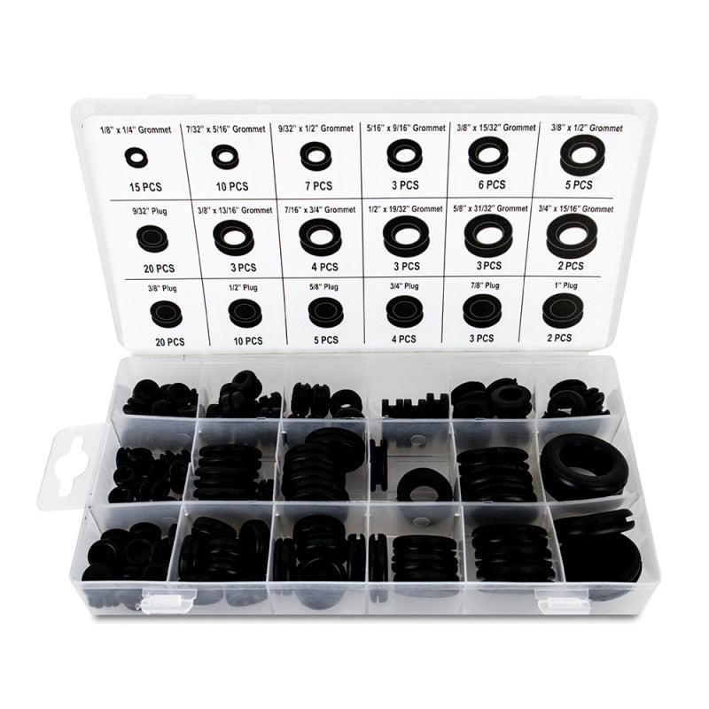 Mishimoto Rubber Grommet Assortment - 125Pc. MMTL-GROM-125 MMTL-GROM-125 Photo - Primary