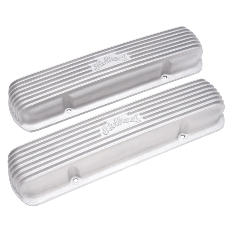 Edelbrock Valve Cover, Classic Series, Pontiac, 1962-1979 301-455 CID V8, Satin 41309 Photo - Unmounted