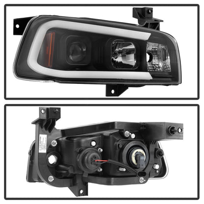 Spyder Dodge Charger 06-10 Projector Headlights - LED Light Bar - Black PRO-YD-DCH05V2-LB-BK 5085245 5085245 Photo - Unmounted