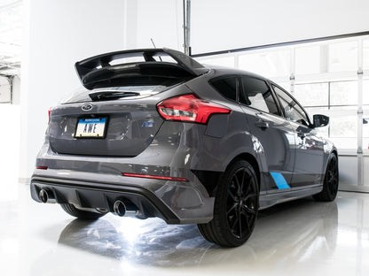 AWE Tuning Ford Focus RS Touring Edition Cat-back Exhaust- Resonated - Chrome Silver Tips 3020-32036 3020-32036 Photo - Mounted