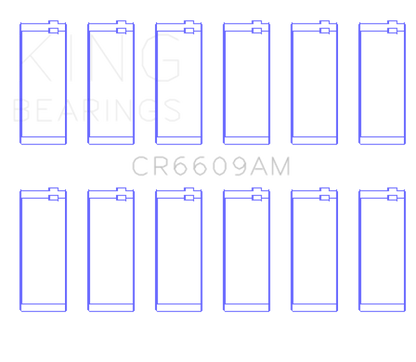 King Engine Bearings King BMW M30/M32/B35 Performance Rod Bearing Set CR6609AM CR6609AM Photo - Primary