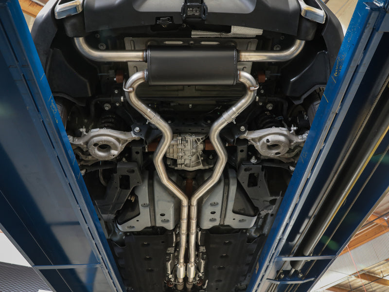 aFe Vulcan Series 2 1/2in 304 SS Cat-Back 19-20 Ford Edge ST V6 2.7L(tt) 49-33133 49-33133 Photo - Mounted