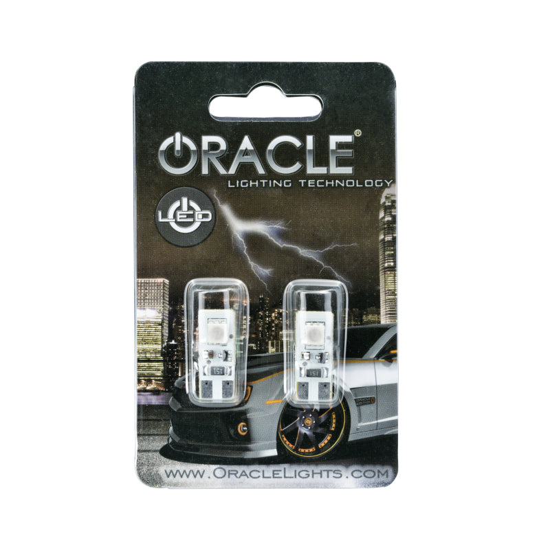 ORACLE Lighting Oracle T10 2 LED 3 Chip Flank Bulb (Pair) - Red 4903-003 4903-003 Photo - out of package