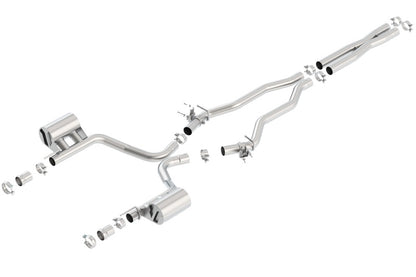 Borla 15-16 Dodge Charger SRT 392 6.4L No Tip Single Split Rear Exit ATAK w/ Valves Exhaust 140672 140672 Photo - Primary
