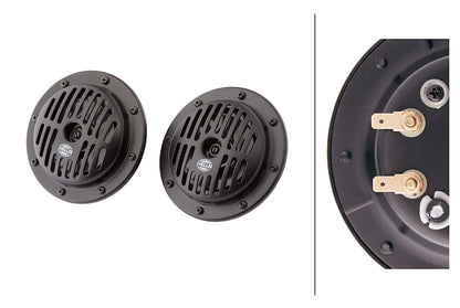 Hella Supertone Horn Kit 12V 310/380HZ HTone Black 004811042