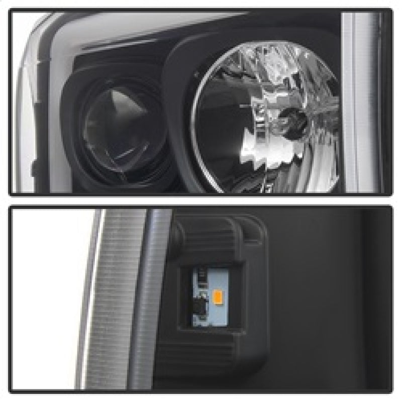 Spyder 99-04 Ford F250 Super Duty Projector Headlights - Light Bar - Black PRO-YD-FF25099V2-LB-BK 5084491 5084491 Photo - Unmounted