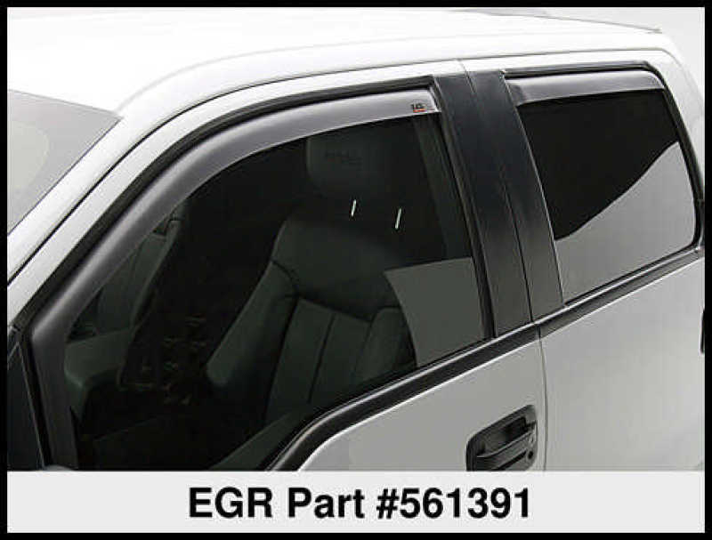 EGR 15+ Chevy Colorado/GMC Canyon Ext Cab In-Channel Window Visors - Set of 2 (561391) 561391 561391 Thumbnail