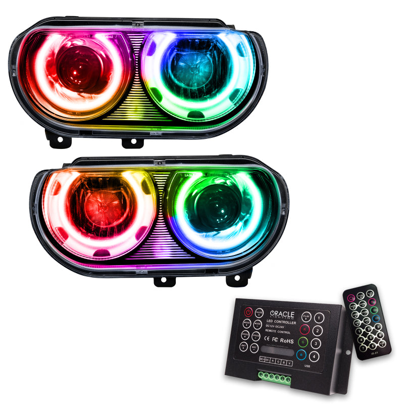 ORACLE Lighting Oracle 08-14 Dodge Challenger SMD HL (HID Style) - ColorSHIFT w/ 2.0 Controller 7132-333 7132-333 Photo - Primary