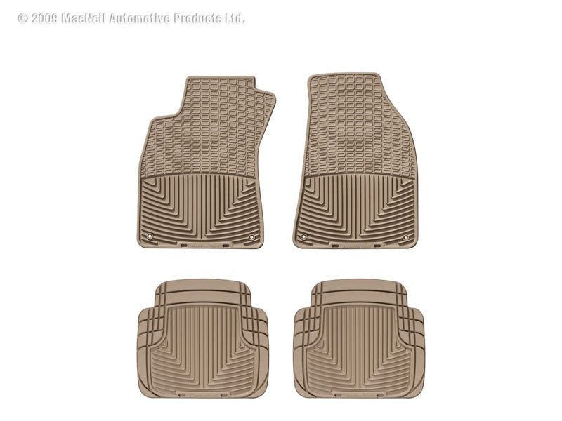 WeatherTech WT Rubber Mats - Rear - Tan Floor Mats Floor Mats - Rubber main image