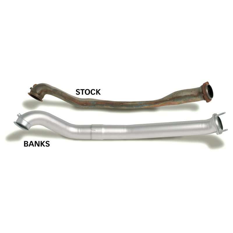 Banks Power 94-97 Ford 7.3L CCLB Monster Exhaust System - SS Single Exhaust w/ Black Tip 46299-B 46299-B Photo - Unmounted