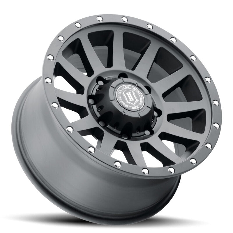 ICON Compression HD 18x9 8x165.1 12mm Offset 5.5in BS - Satin Black Wheel 2018908055SB 2018908055SB Photo - Unmounted