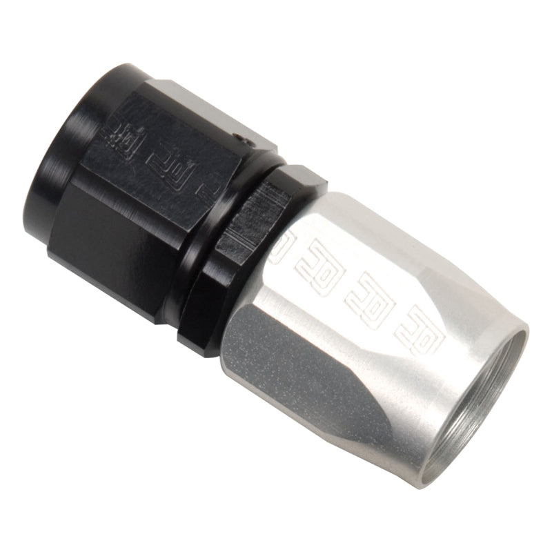 Russell Performance -16 AN Silver/Black Straight Full Flow Hose End 610063 610063 Photo - Primary