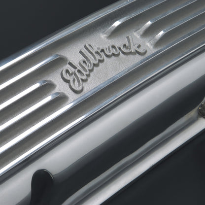 Edelbrock Valve Cover Classic Series Chevrolet 1959-1986 262-400 CI V8 Polshed 4145 4145 Photo - out of package