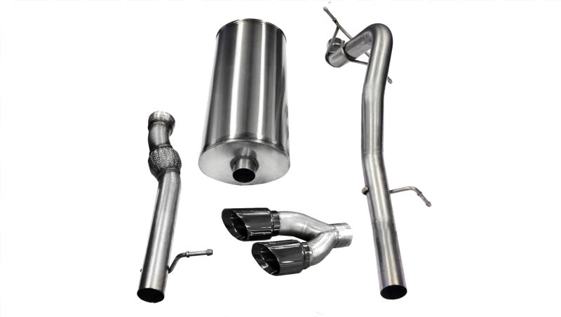 Corsa 11-14 GMC Yukon 6.2L V8 3in Cat-Back Single Side w Twin 4in Black Pro-Series Tips 14882BLK 14882BLK Photo - Primary