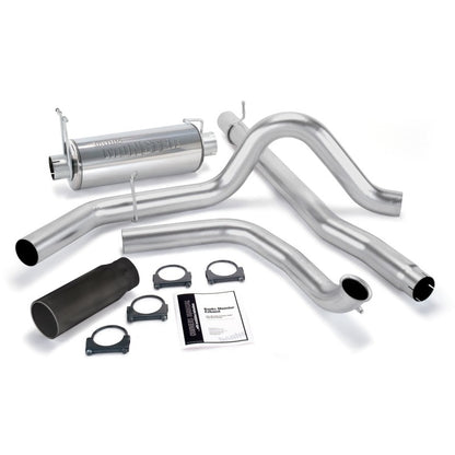 Banks Power 99-03 Ford 7.3L Monster Exhaust System - SS Single Exhaust w/ Black Tip 48656-B 48656-B Photo - Primary