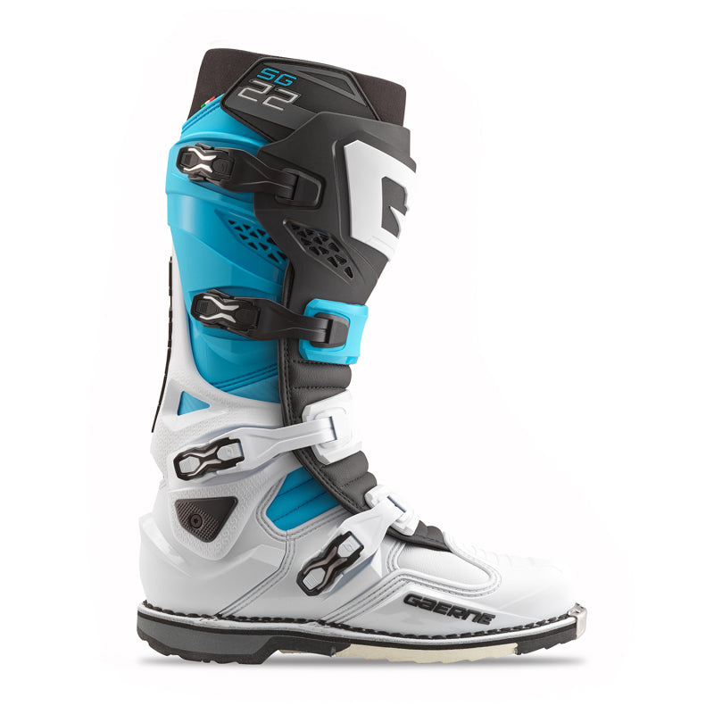 Gaerne SG22 Limited Edition Boot White/Black/Light Blue Size - 12 2262-003-12 2262-003-12 User 1