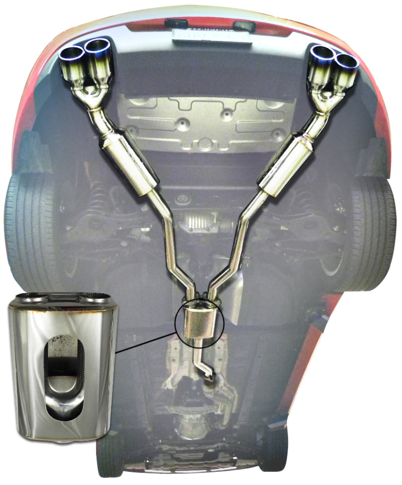 Injen Cat-Back Exhaust System 10-14 Hyundai Genesis Coupe 2.0L 4 Cyl SES1386TT Photo - Mounted
