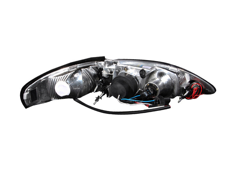 Anzo 1994-1998 Ford Mustang Projector Headlights w/ Halo Black 1pc 121038 Photo - Unmounted