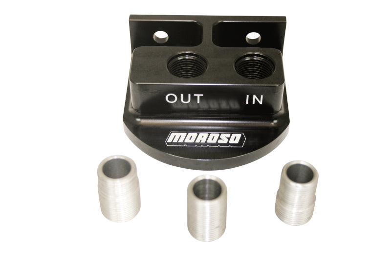 Moroso Remote Spin-On Oil Filter Adapter, Accepts 13/16 In., 3/4 In., 22mm 23767 Photo - Primary