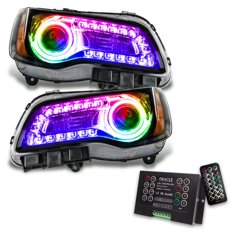 ORACLE Lighting Oracle 11-14 Chrysler 300C SMD HL - Black - NON HID - ColorSHIFT DRL - ColorSHIFT w/ 2.0 Controller 7731-333 7731-333 Photo - Primary