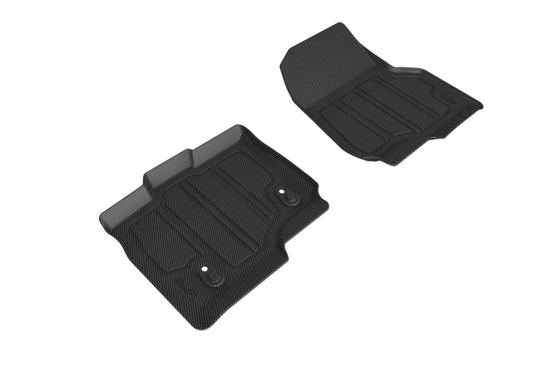 3D MAXpider 15-22 Ford F150 Supercrew Hybrid Insert Kagu 1st Row Floormat for L1FR08304609 - Black SLFR083 SLFR083 Photo - Primary