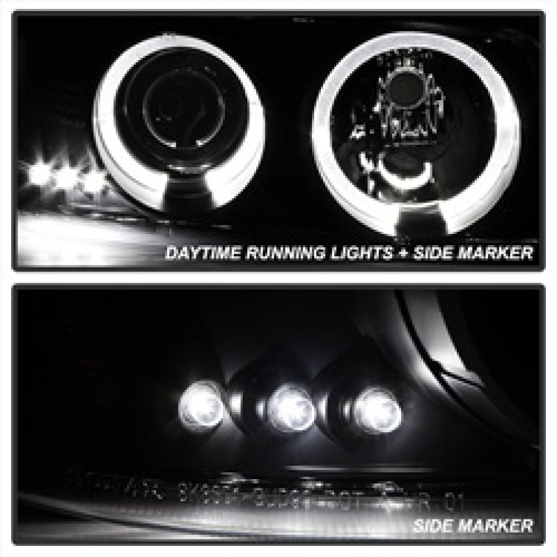 Spyder GMC Sierra 1500/2500 99-06 Projector Headlights LED Halo LED Blk Smke PRO-YD-CDE00-HL-BSM 5078292 5078292 Photo - Primary