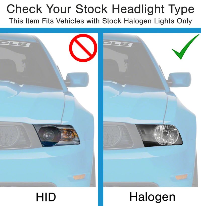 Raxiom 10-12 Ford Mustang Axial Series OEM Style Rep Headlights- Chrome Housing (Clear Lens) 413416 413416 Photo - Close Up